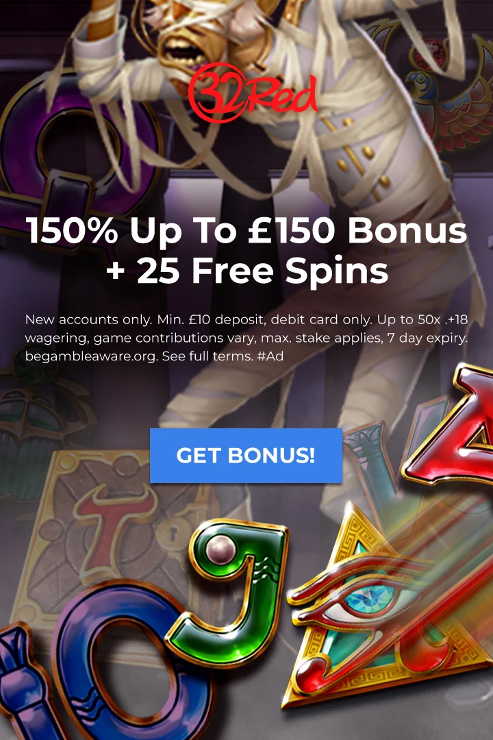 150% Up To £150 Bonus <br>+ 25 Free Spins