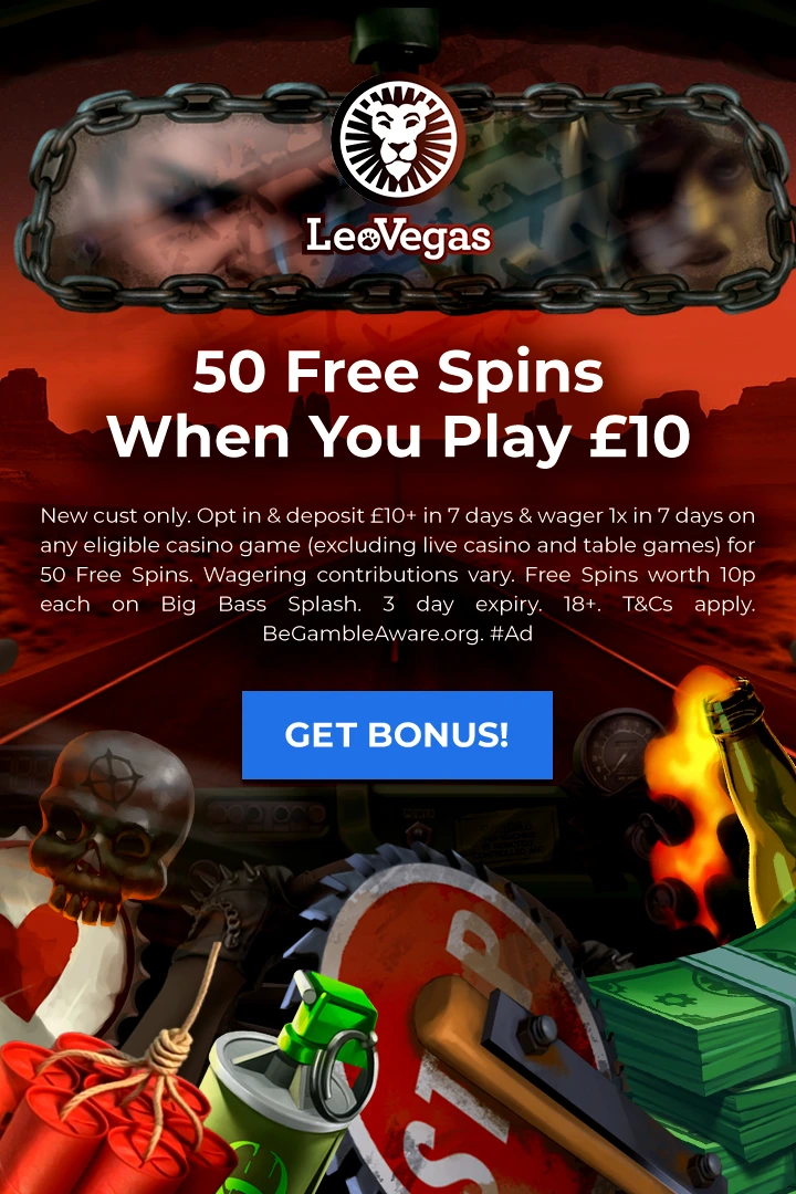 50 Free Spins<br>When You Play £10