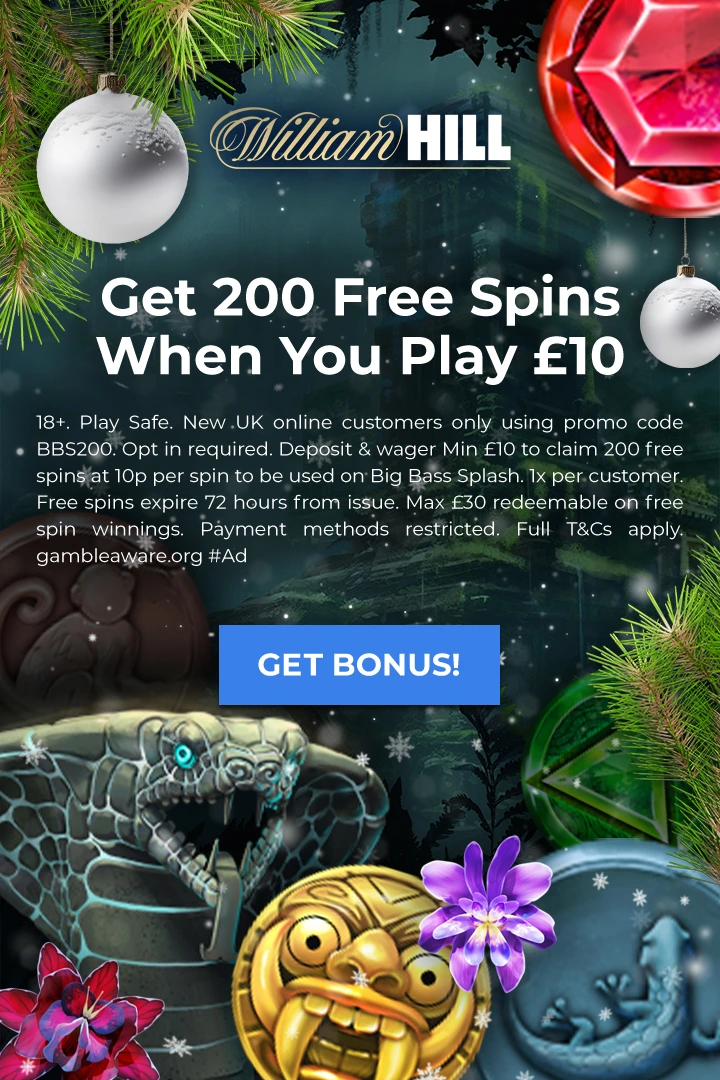 Get 200 Free Spins<br>When You Play £10